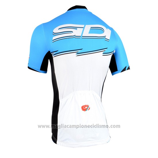 2015 Abbigliamento Ciclismo Castelli SIDI Celeste e Bianco Manica Corta e Salopette